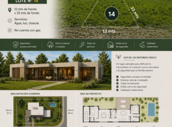 VENTA LOTE EN LISANDRO OLMOS